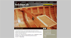 Desktop Screenshot of holzboot.de