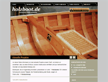 Tablet Screenshot of holzboot.de